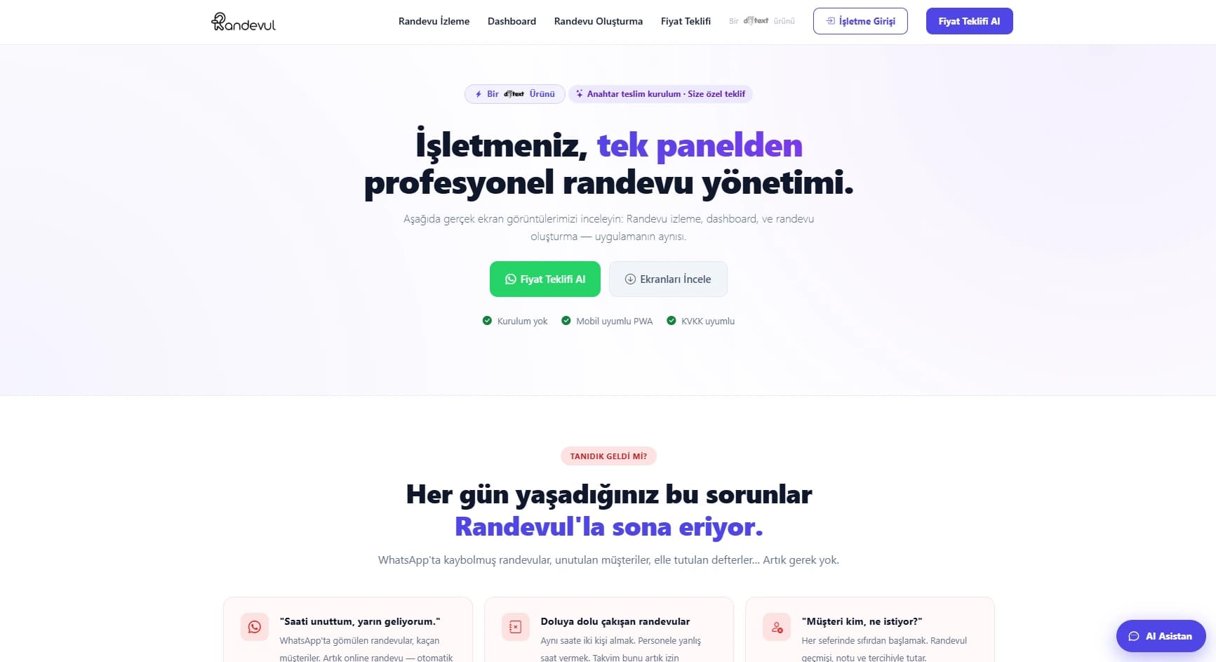 Randevul ana sayfası